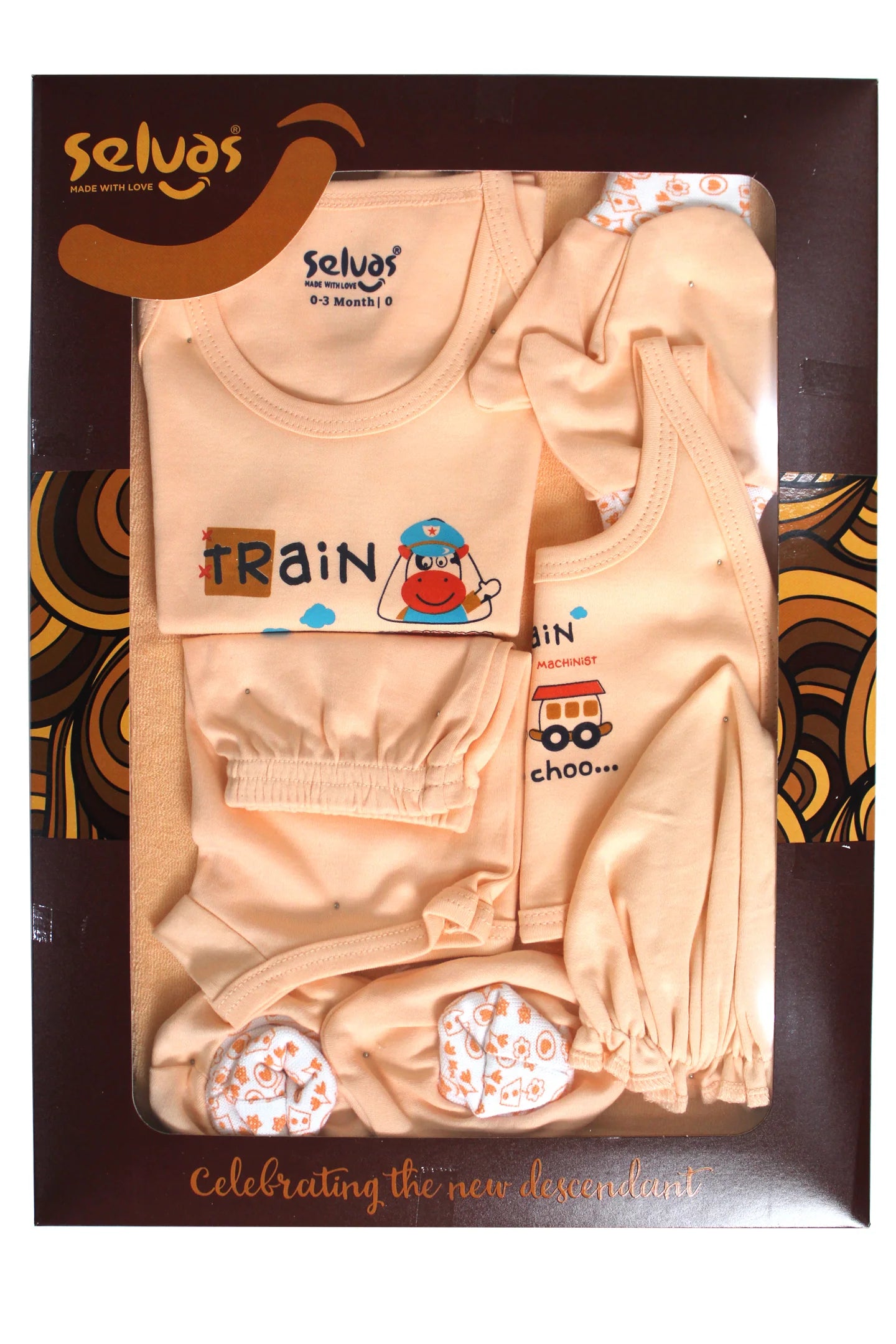 Infant Gift Box Chocolate - Peach