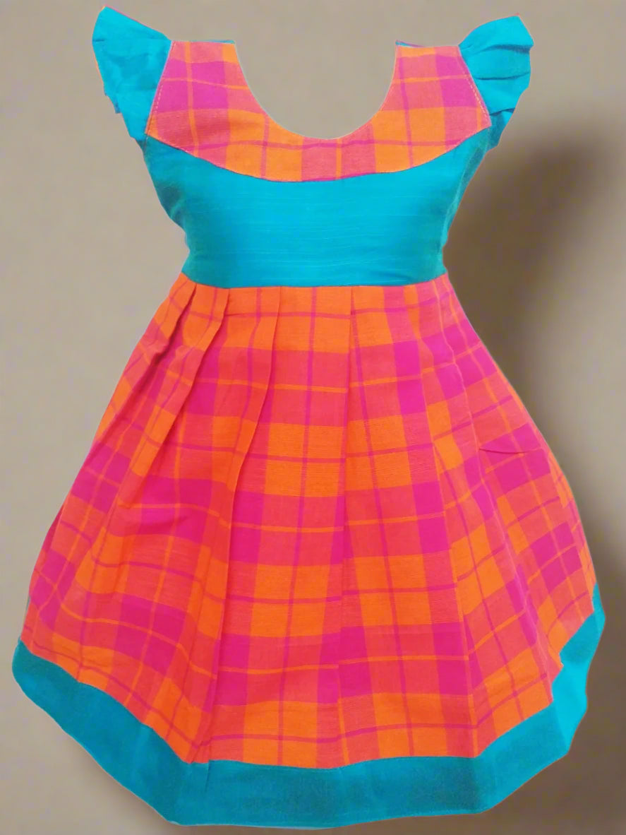 Girls Cotton Ethnic Dress - Lightweight and Breathable