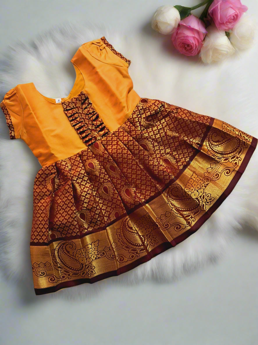 Girls Silk Frock