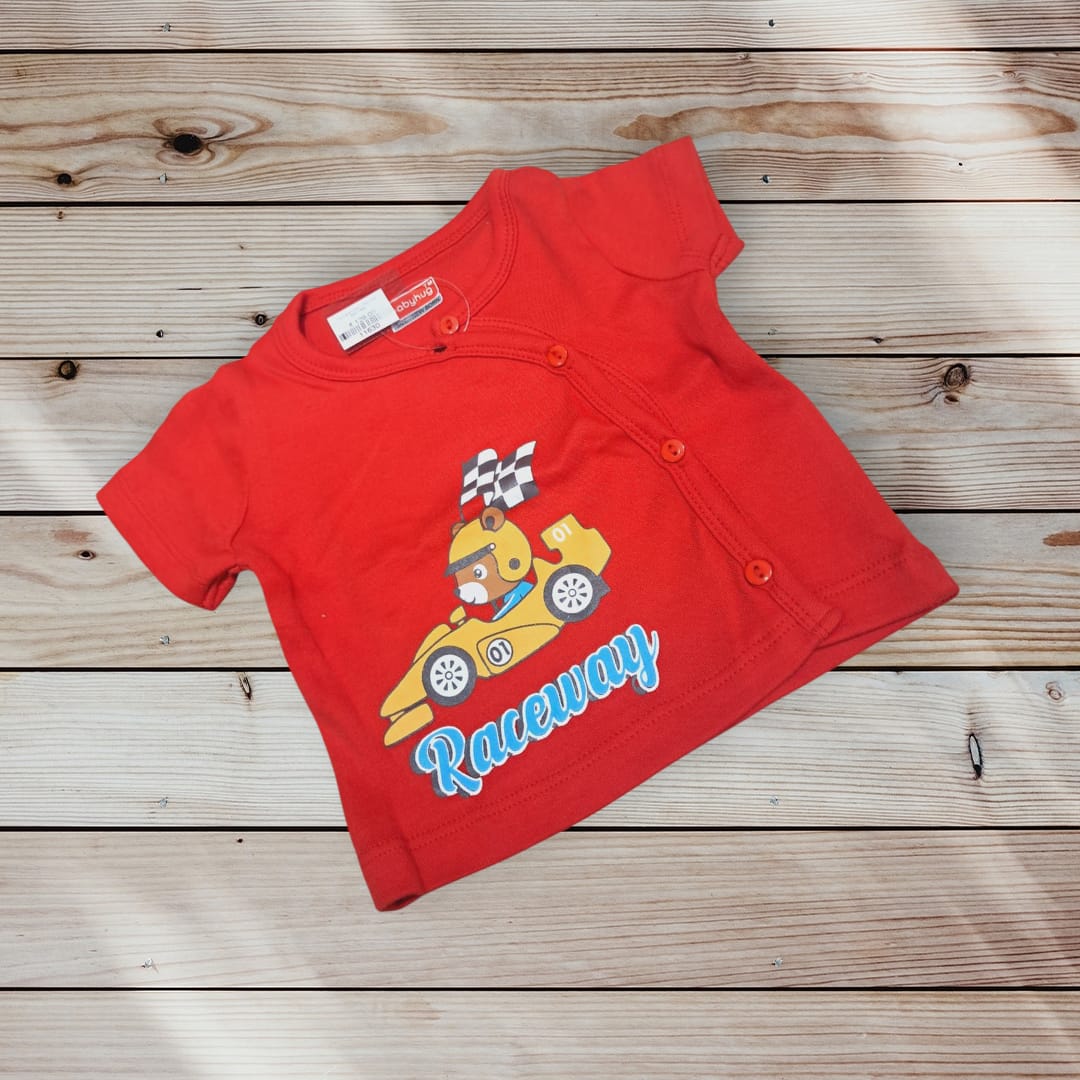 🏎️ Adorable Baby Racer Cotton Top 🏁