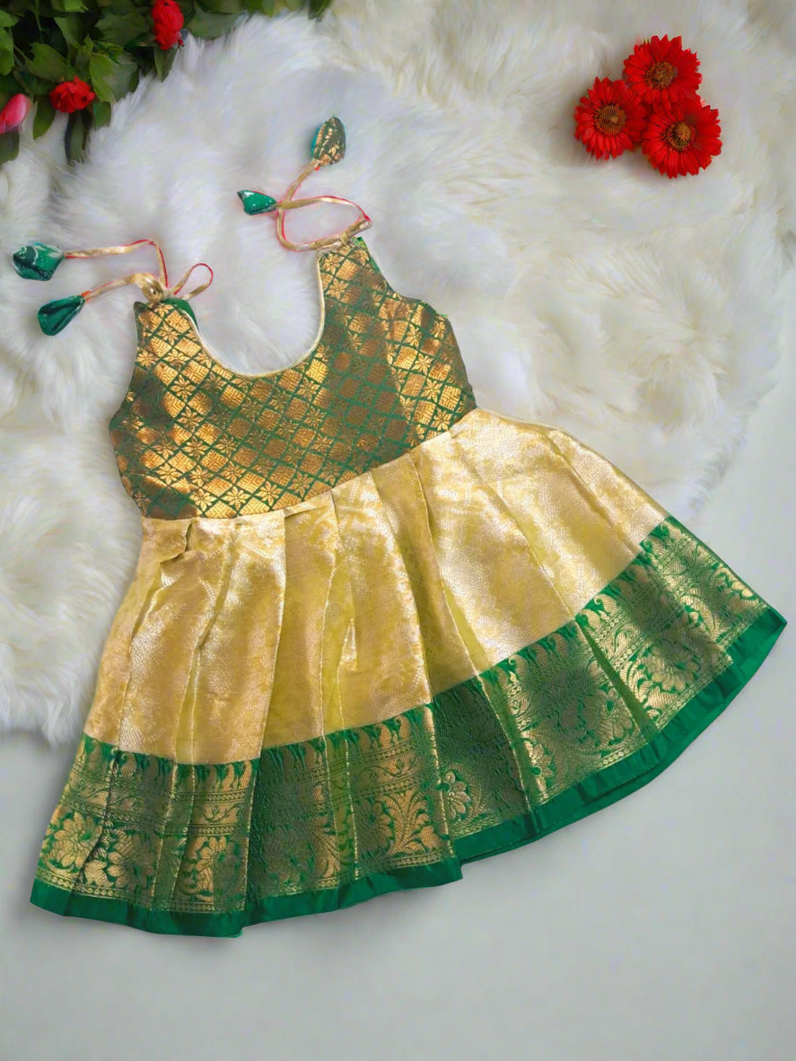 chanderi frock