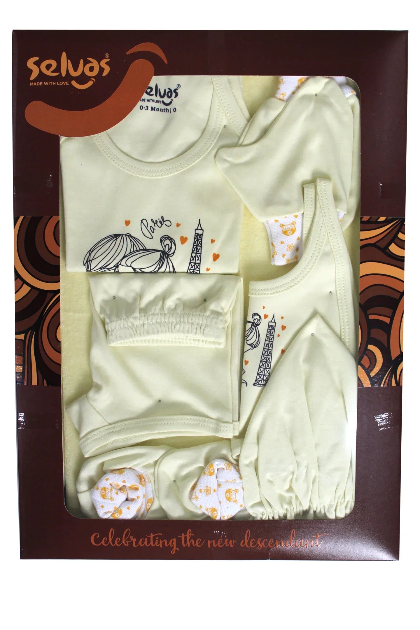 Infant Gift Box Chocolate - Yellow