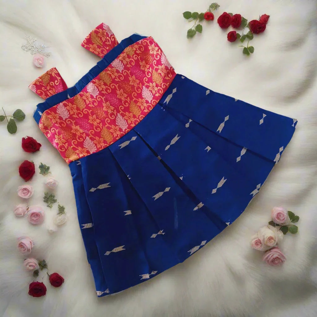 Girls casual frock made from soft, breathable cotton fabric featuring playful prints and comfortable fit, ideal for everyday wear, school, and outdoor play – lightweight and stylish casual dress for young girls in vibrant colors and easy-to-wear design