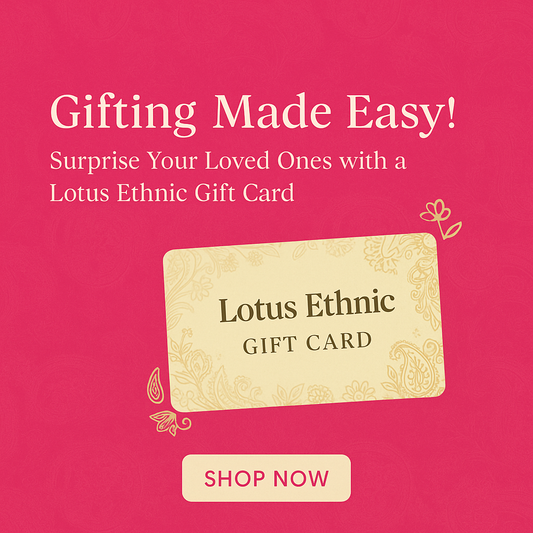 “Lotus Ethnic Gift Card - Perfect Gift for Indian Kidswear, Family Ethnic Clothing & Festive Shopping”