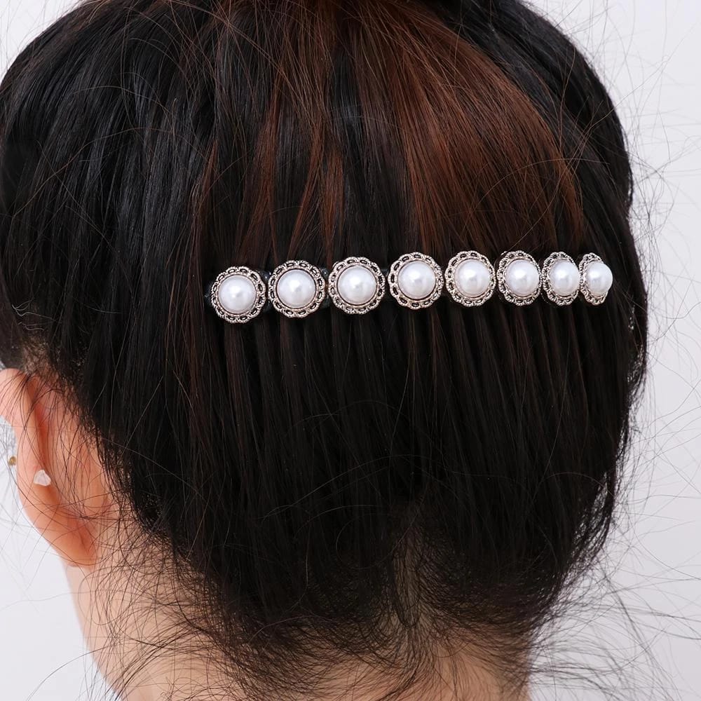 Elegant Pearl Embellished Hair Comb for Girls & Women 2